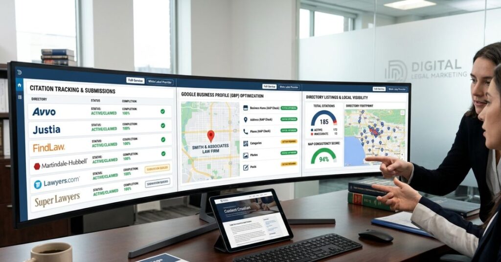 Attorney ensuring consistent business information across directories