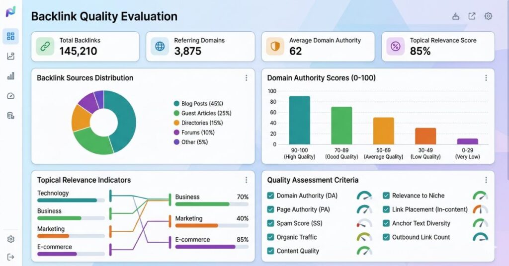 Assessing backlink quality and relevance in SEO campaigns