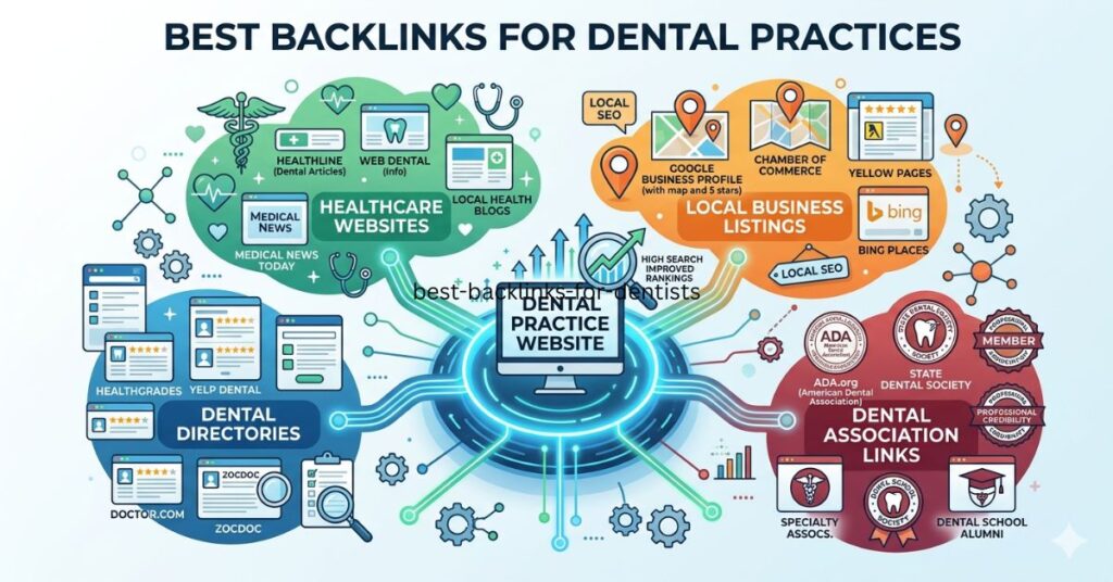 High-quality local and healthcare backlinks for dental SEO