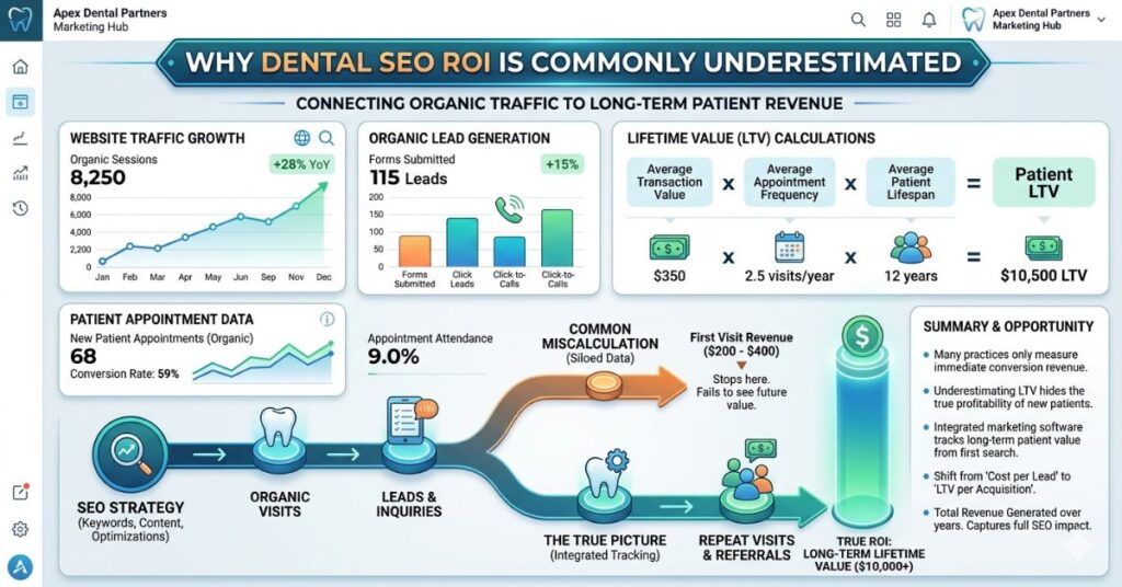 Dental practice underestimating revenue generated from SEO
