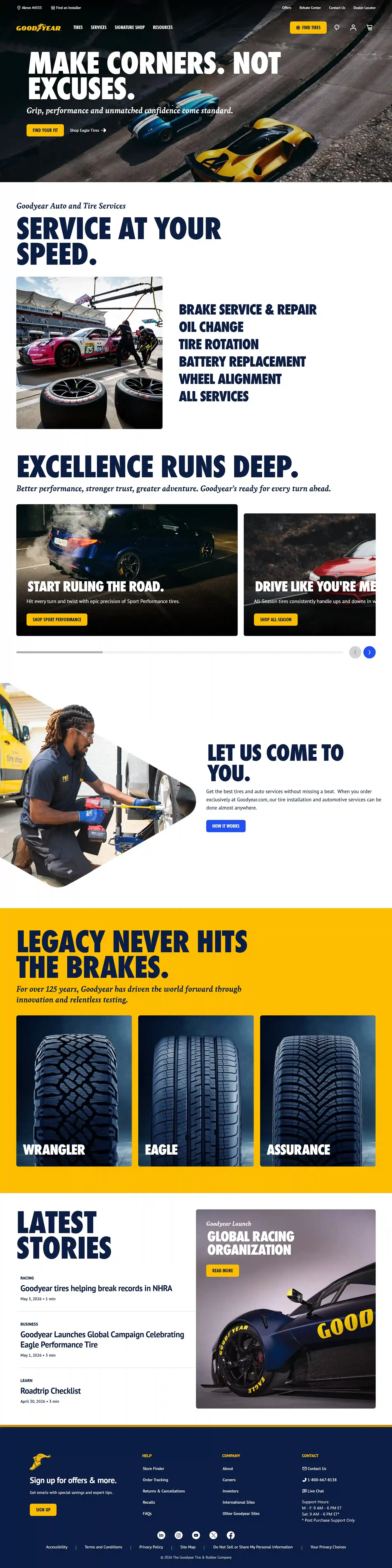 Tire Shop Website