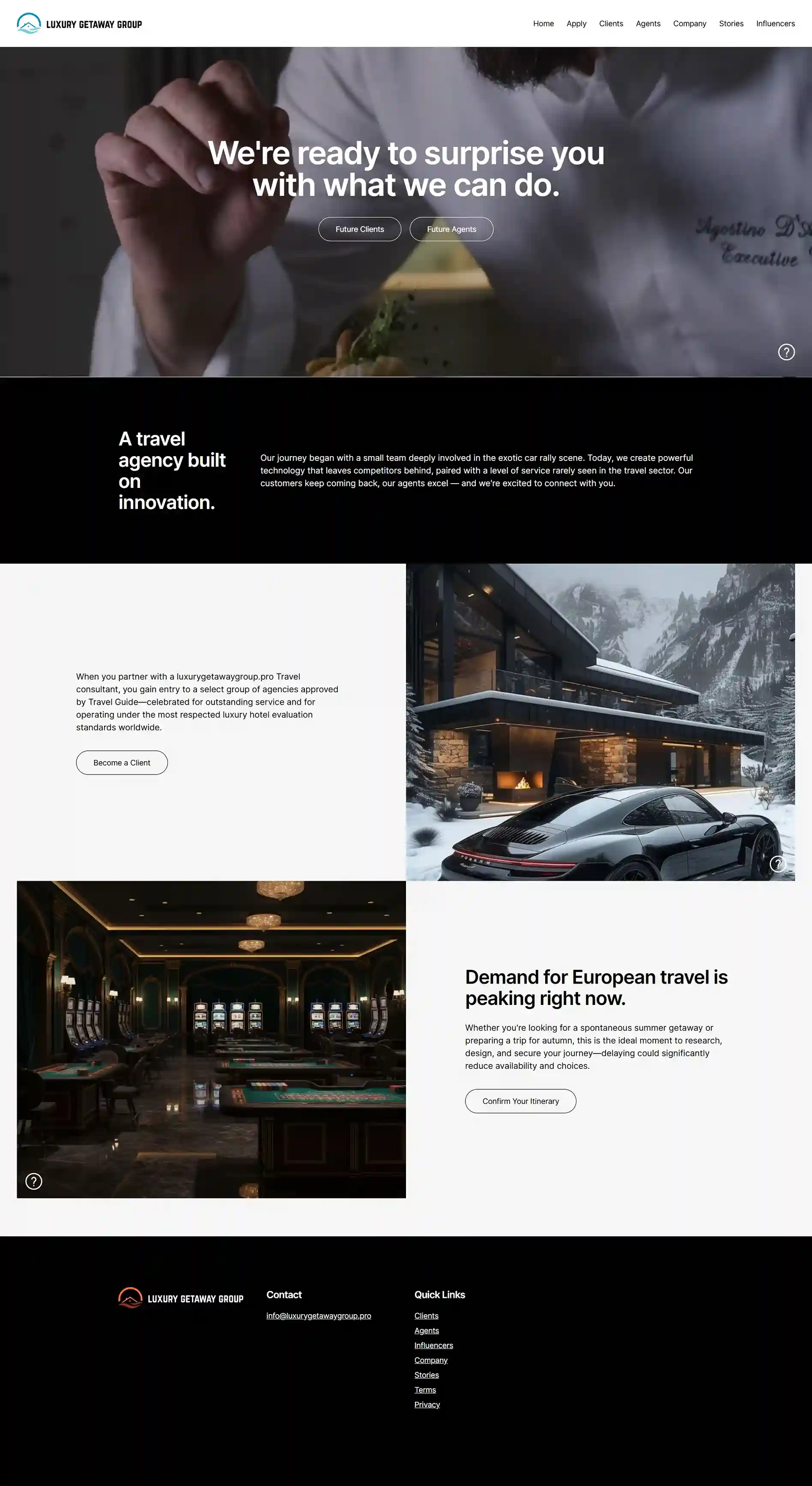 Travel Agency Website
