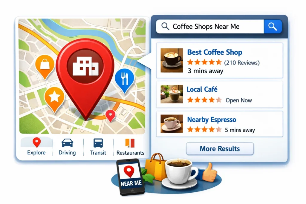 do you need local SEO showing business appearing on Google Maps search results