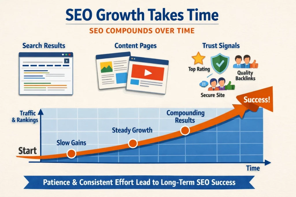 How SEO delivers long-term organic growth over time