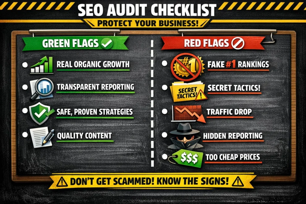 SEO red flags to avoid when hiring an SEO company