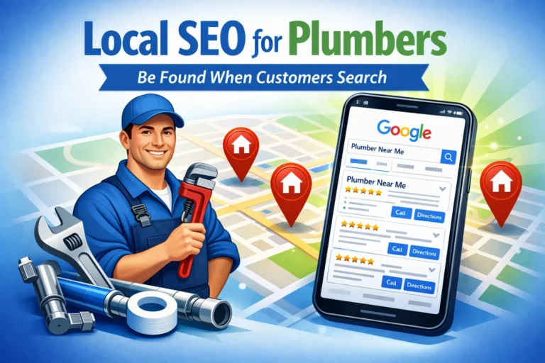 local seo for plumbers emergency search map pin