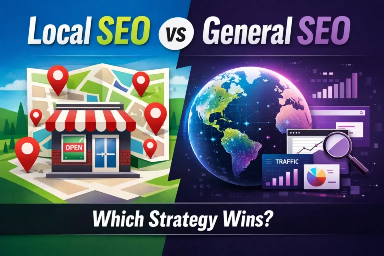 local seo vs general seo difference explained visually