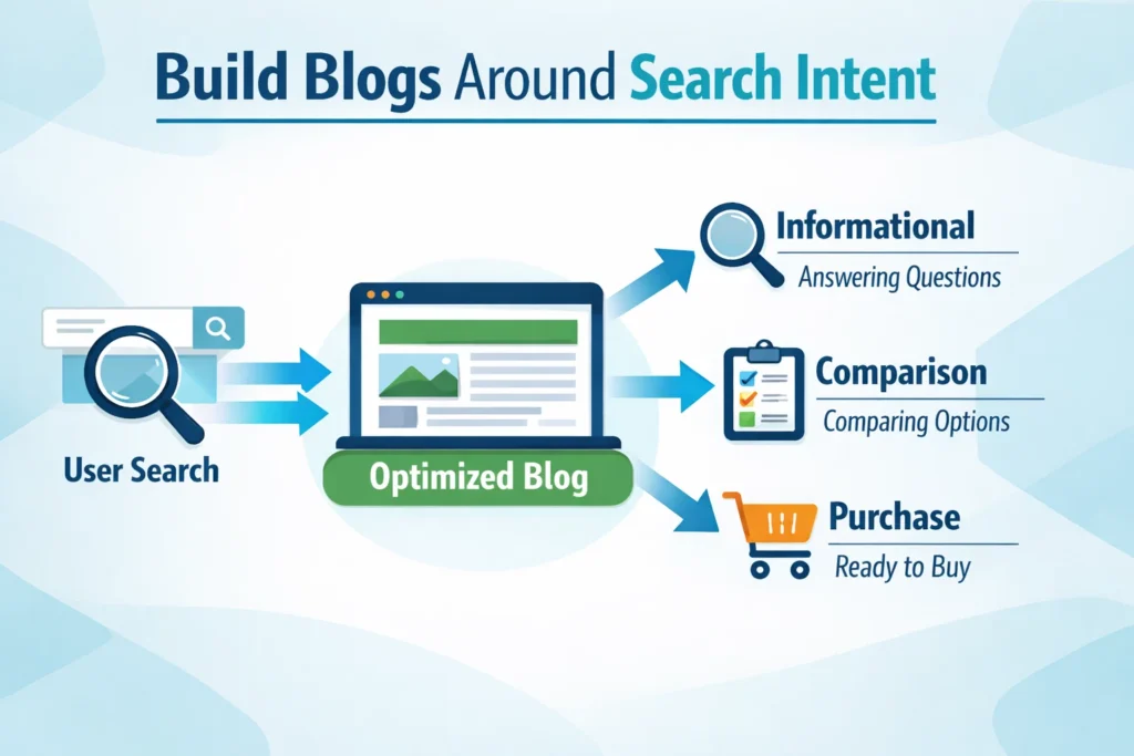 search intent optimized blog structure example