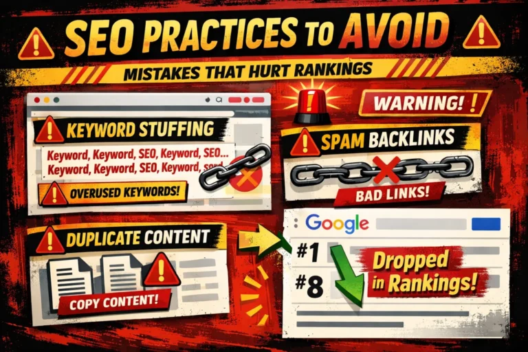 seo practices to avoid that cause ranking penalties