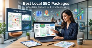 Local SEO package comparison showing affordable solutions for businesses of different sizes