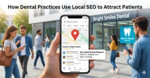 Dental practice attracting patients through local SEO and Google rankings