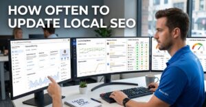 local SEO specialist managing ongoing Google Business Profile updates and rankings