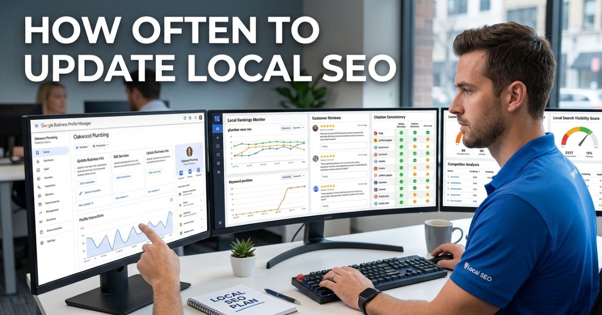 local SEO specialist managing ongoing Google Business Profile updates and rankings