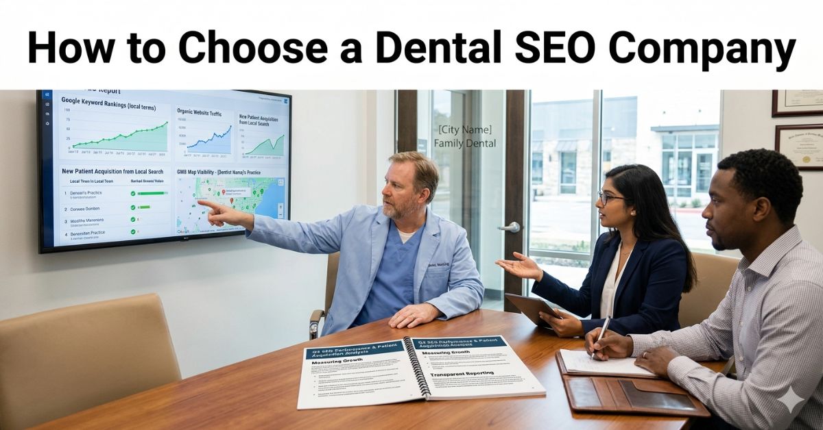 Dental practice evaluating a professional dental SEO company for patient growth