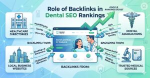 Dental SEO backlinks helping improve local search rankings for dental practices
