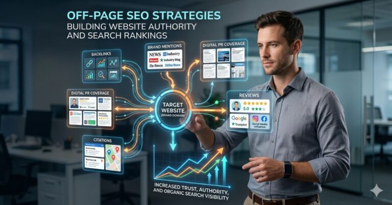Off-page SEO strategies building website authority and search rankings