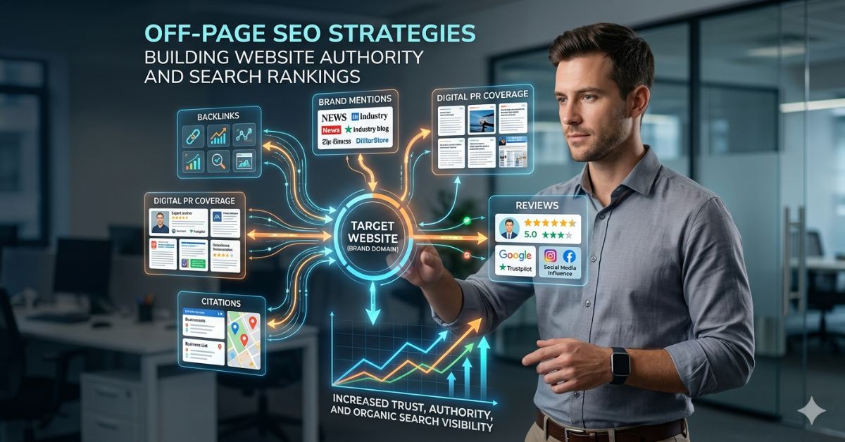 Off-page SEO strategies building website authority and search rankings