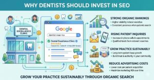 Dental practice growing through SEO and local Google rankings